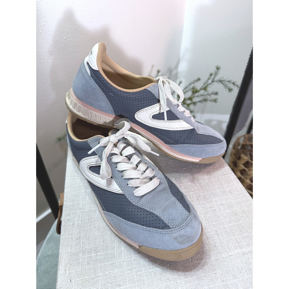 Tretorn sneaker suede 8.5 rawlins retro trainer sky‎ blue casual easy wear vibes